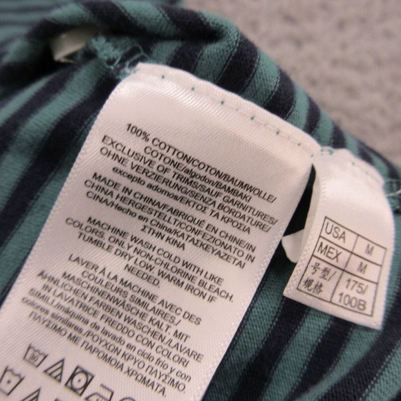 Brooks Brothers‎ Mens Polo Shirt size M Striped Short Sleeve Cotton Logo Golf - Picture 5 of 8